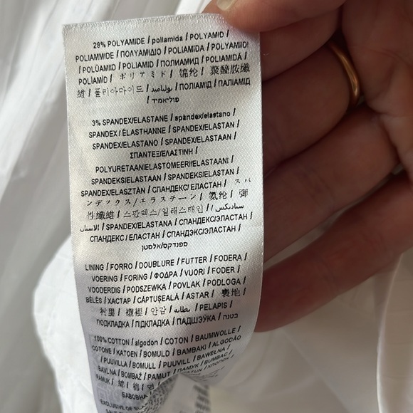 Guess milkmade square neck puff sleeve top blouse size S - Picture 4 of 5